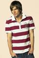 stripe polo top