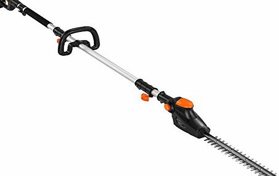 VonHaus 20V Max. Cordless Extension Pole Hedge Trimmer/ Cutter with Adjustable Head, 41cm Blade amp; Blade Cover - FREE 2 Warranty - POWERED BY PRIMAL