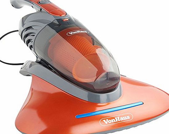 VonHaus 550W (MAX) UV Hand Held Vacuum Cleaner - For Carpets. Sofas. Pillows, Curtains, Mattresses - FREE Extended 2 Year Warranty