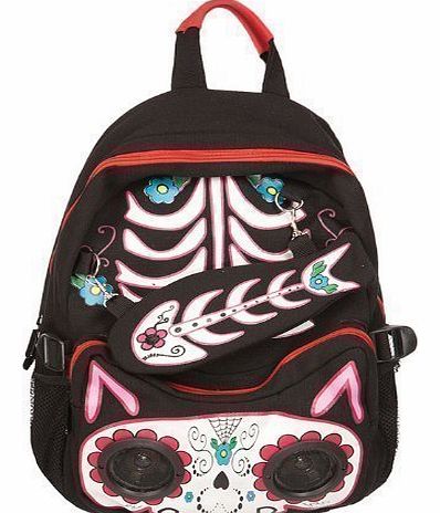 Back To School Rucksack Backpack Shoulder College Uni Ipod Stereo Speaker Bag
