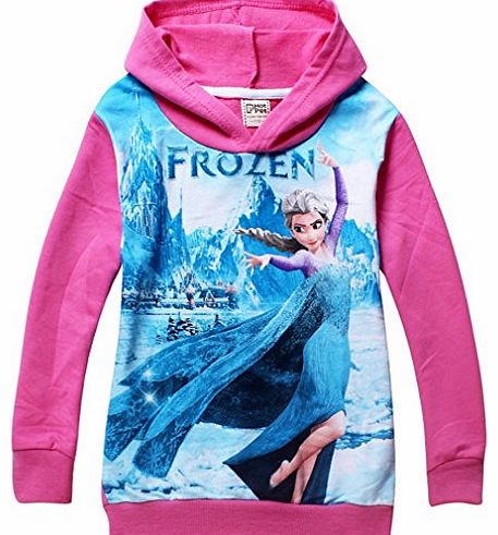 Hot Kid Disney Funny Frozen Princess Elsa Anna Girls Hoodie Coat
