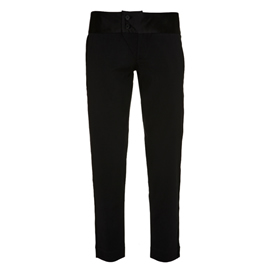 Voyd Black Cropped Tux Pants