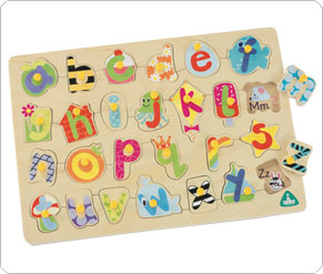 Lift Out Alphabet wooden puzzle