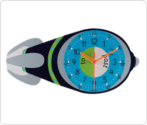 Teaching Clock - Racing Rocket