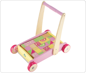 VTech Wooden Toddle Truck Pink