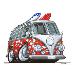 vw camper - Roxy Red Kids T-shirt