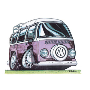 vw camper window - Lilac Kids T-shirt