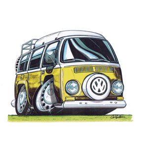 vw camper window - Yellow Kids T-shirt