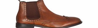 W11 ALTELIER Wallace tan wingtip Chelsea brogues