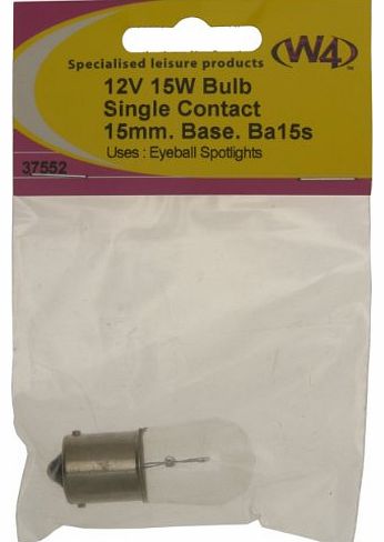 BA15S 12V 15W Bulb - Transparent