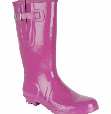 Wacky Wellies Ladies Girl Violet Gloss Wellington Boot UK7 Fashion Festival Waterproof Wellies