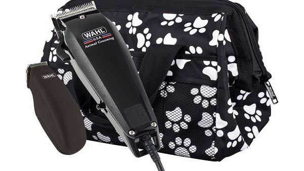 Wahl Pet Grooming Set, Including Multi Cut amp; Pocket Pro Trimmers, Taper Level, Cutting Guide Combs, Bag and Professional Standard Clipper Blade