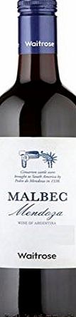 WAITROSE Argentinian Malbec Waitrose 75cl