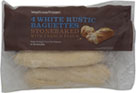 Waitrose White Rustic Baguettes (4 per pack -