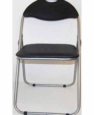 WAK Folding Chair with Faux Leather Seat