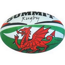 Wales Flag Rugby Ball