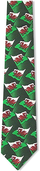 Wales Flag Tie