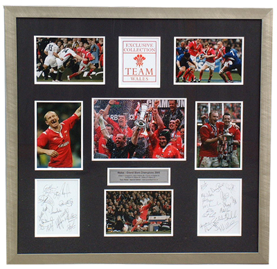 Wales The Grand Slam Tribute - Signed photo presentation