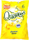 Walkers Quavers Cheese Flavour (6x17g) Cheapest in Sainsburyand#39;s Today! On Offer