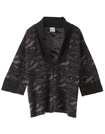 Art Deco Kimono Pima Cotton Jacket