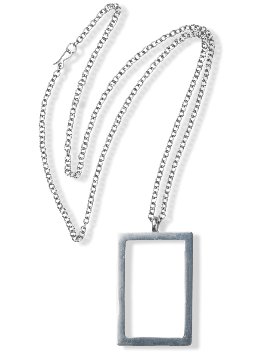 Wall Luxury Essentials Burnished Silver Frame Pendant