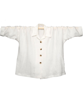 Wall Luxury Essentials Feather Weight Irish Linen Oversized Shirt/Jacket