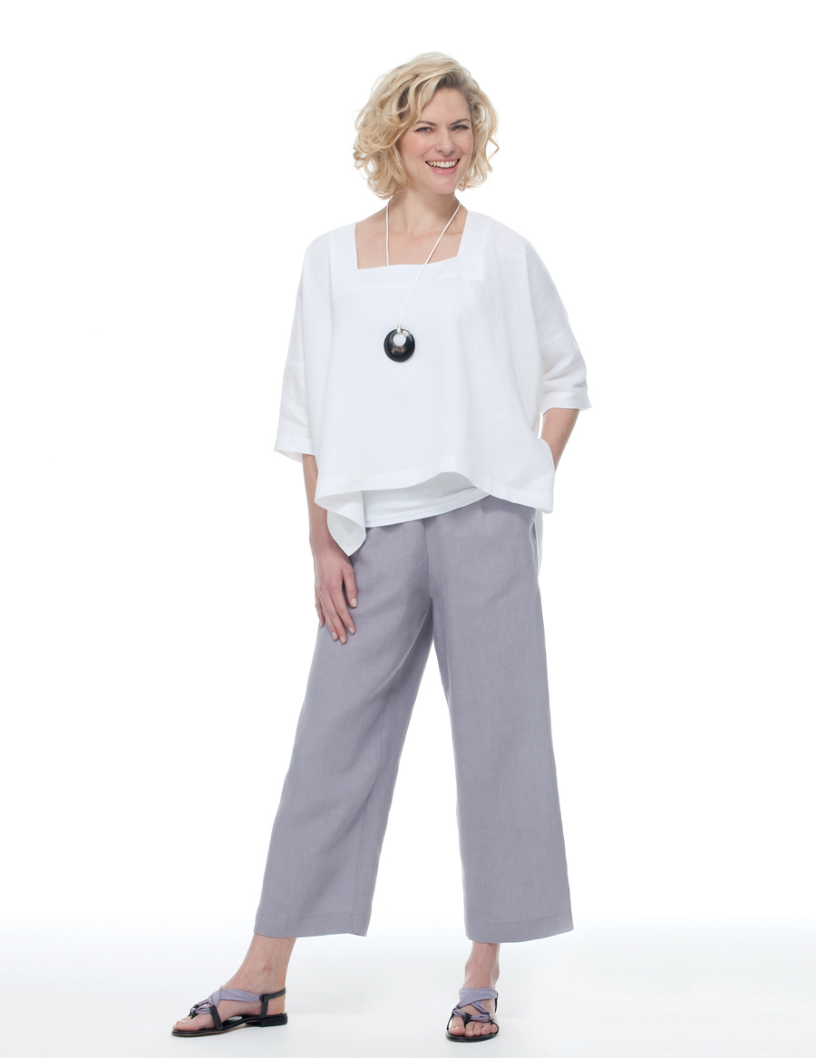 Wall Luxury Essentials Linen Cropped Pants