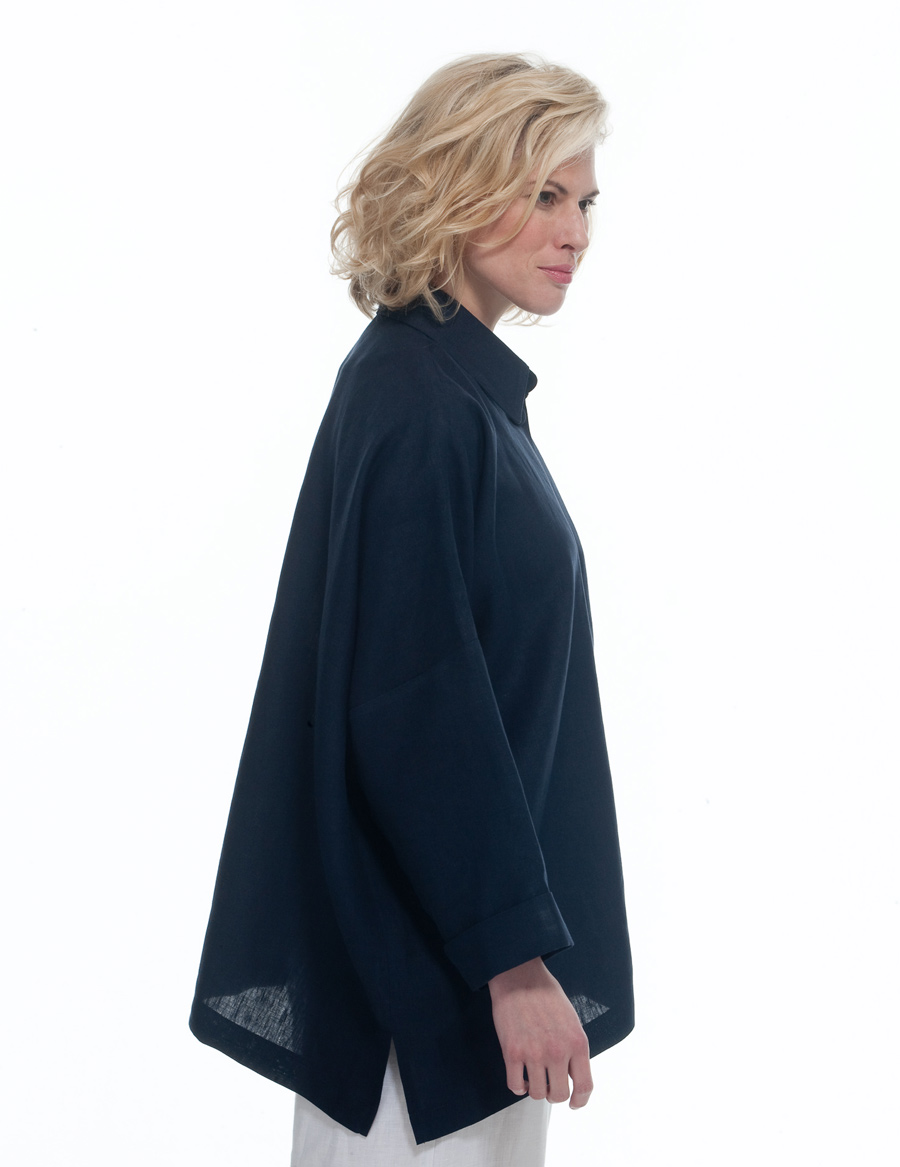 Wall Luxury Essentials Linen Oblong Shirt