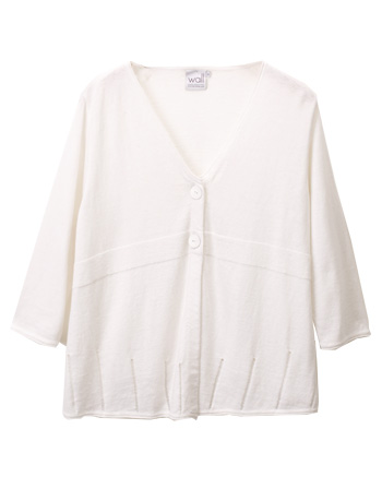 Wall Luxury Essentials Point Hem Swing Cardigan