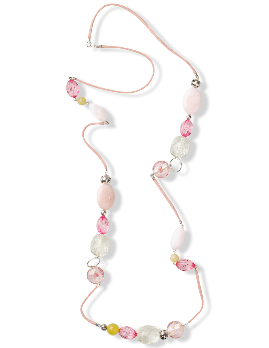 Wall Luxury Essentials Rosepink Beaded Necklace