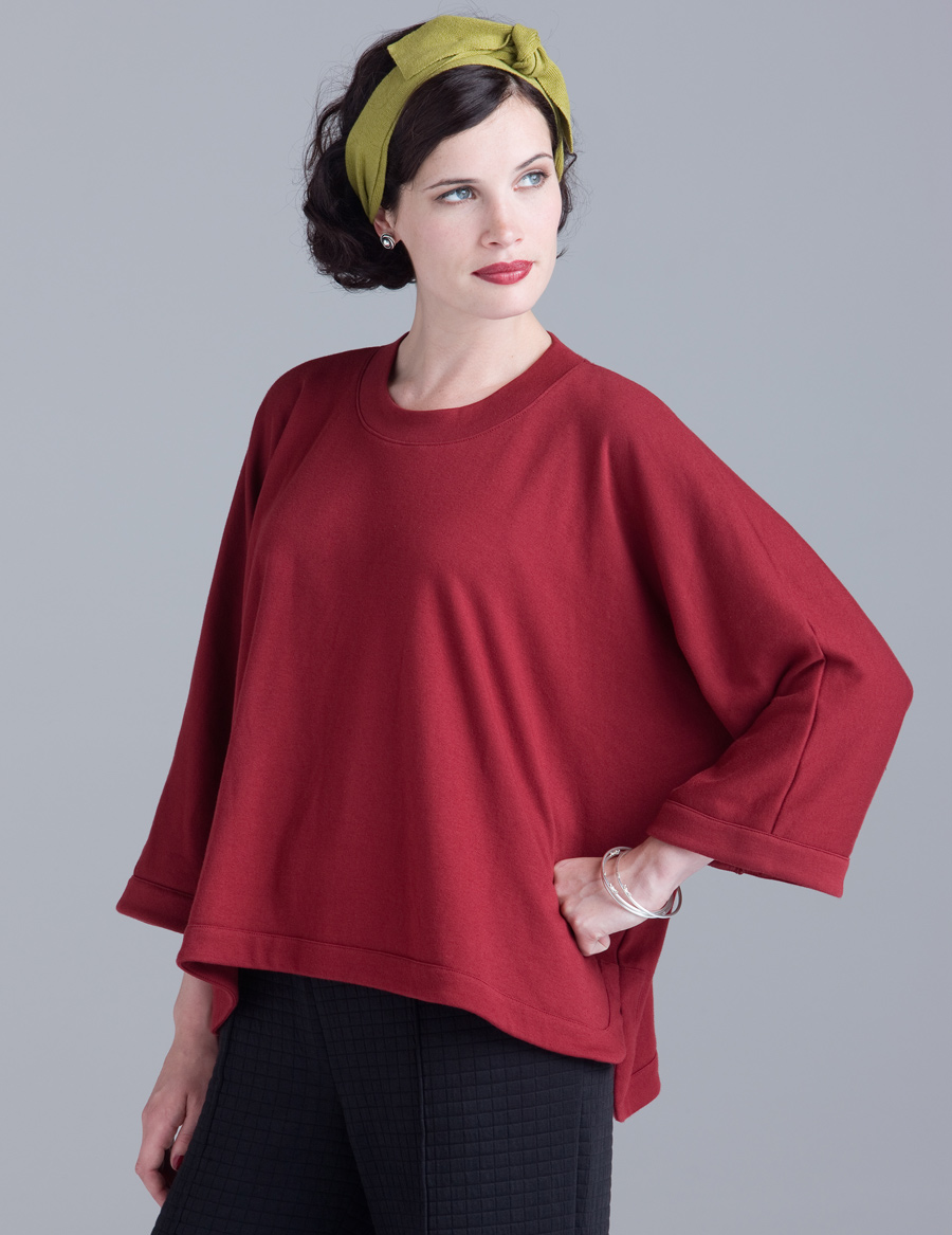 Wall Luxury Essentials Round Neck Kimono Top