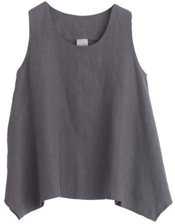 Wall Luxury Essentials Sleeveless Linen Swing Tunic