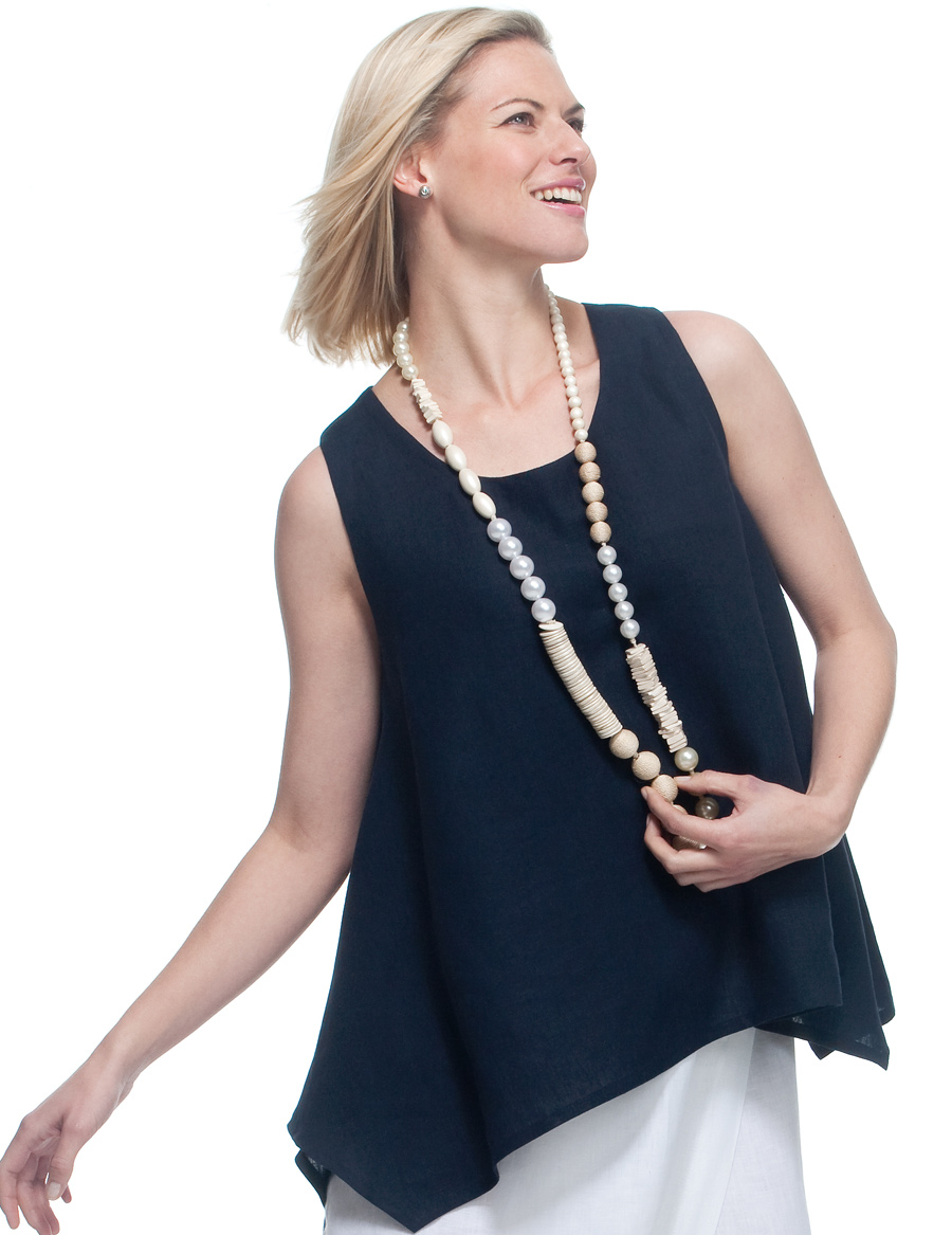 Wall Luxury Essentials Sleeveless Swing-Hem Tunic