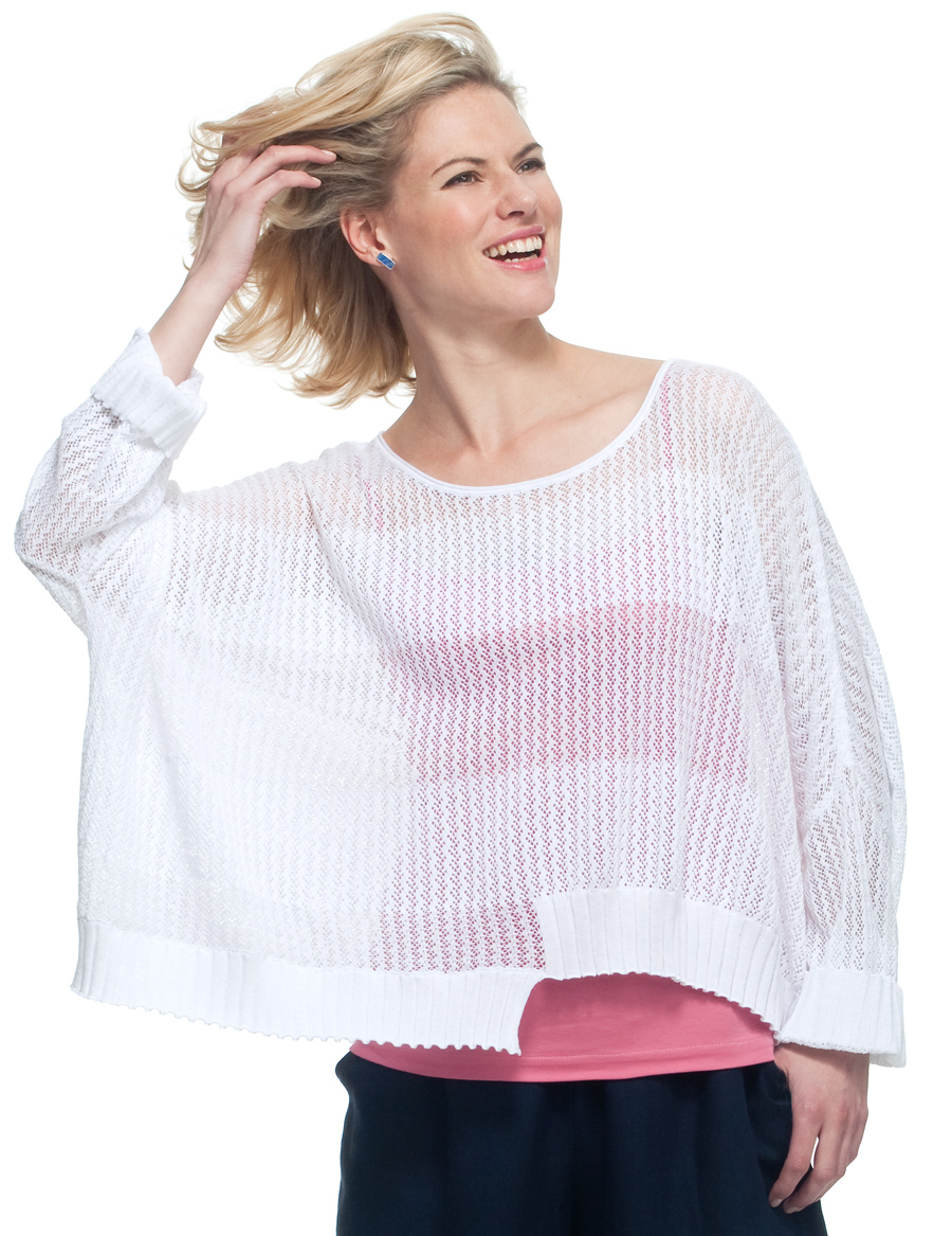 Wall Luxury Essentials Summer Knit With Stepped Hem