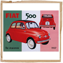 Wall Plaques Fiat 500 N/A