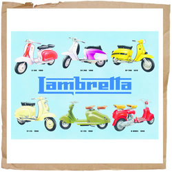 Wall Plaques Lambretta Collage N/A