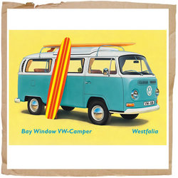 Wall Plaques VW Bay Window Camper N/A