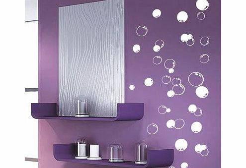 wall sticker studio 58 Bubbles Bathroom Window Shower Tile Wall Stickers, Wall Decals, Car Decals