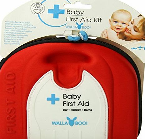Wallaboo Baby First Aid Kit for Newborns - Red