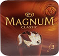 Walls (Ice Cream) Walls Magnum Classic (3x120ml) Cheapest in Ocado