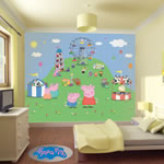 Walltastic Peppa Pig Mural Wall Stickers