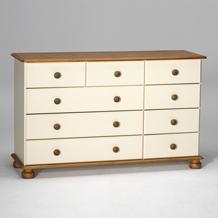 Walnut Arabella Painted Chest of Drawers Wide