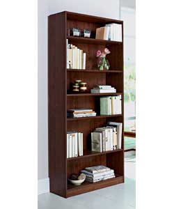 walnut Tall Wide Extra Deep Bookcase