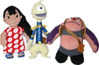 Walt Disney Lilo & Stitch Toy Dolls Trio Lilo- Pleakley- Jumbo Jookiba