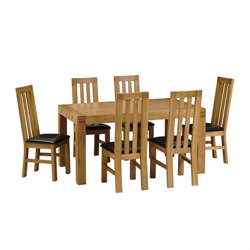 Extending Dining Table Set with 6