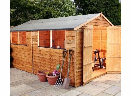 Waltons 10ft x 8ft Overlap Apex Wooden Storage Shed - Brand New 10x8 Wood Sheds