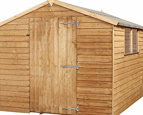 Waltons 8ft x 6ft Overlap Apex Single Door Wooden Storage Shed With Windows - Brand New 8x6 Wood Sheds