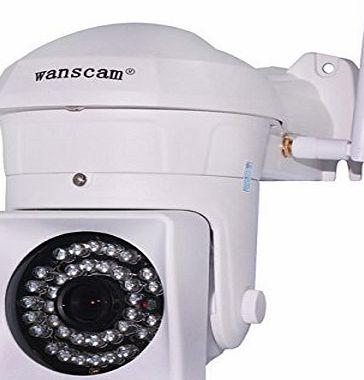 Wanscam  720P Megapixel HD High Definition IR Cut H.264 Manual Pan/Tilt Wireless Outdoor Night Vision Security Network IP Camera