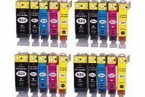 wantmoreink 4 Sets = 20 Canon Compatible Printer Ink Cartridges WITH CHIP 