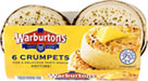 Warburtons Crumpets (6) Cheapest in